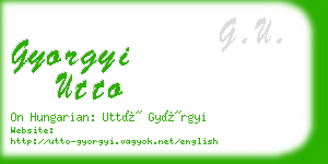 gyorgyi utto business card